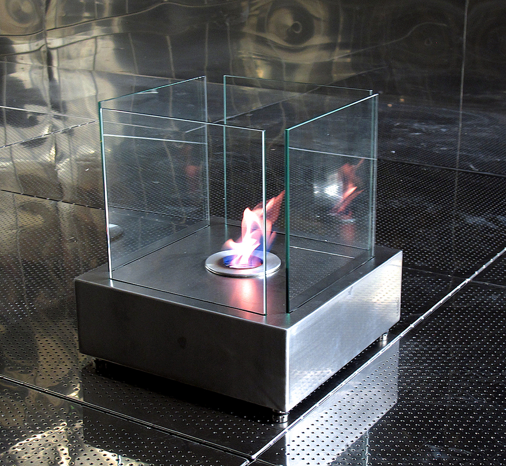 Ethanol furnace in a test chamber of the Fraunhofer WKI.